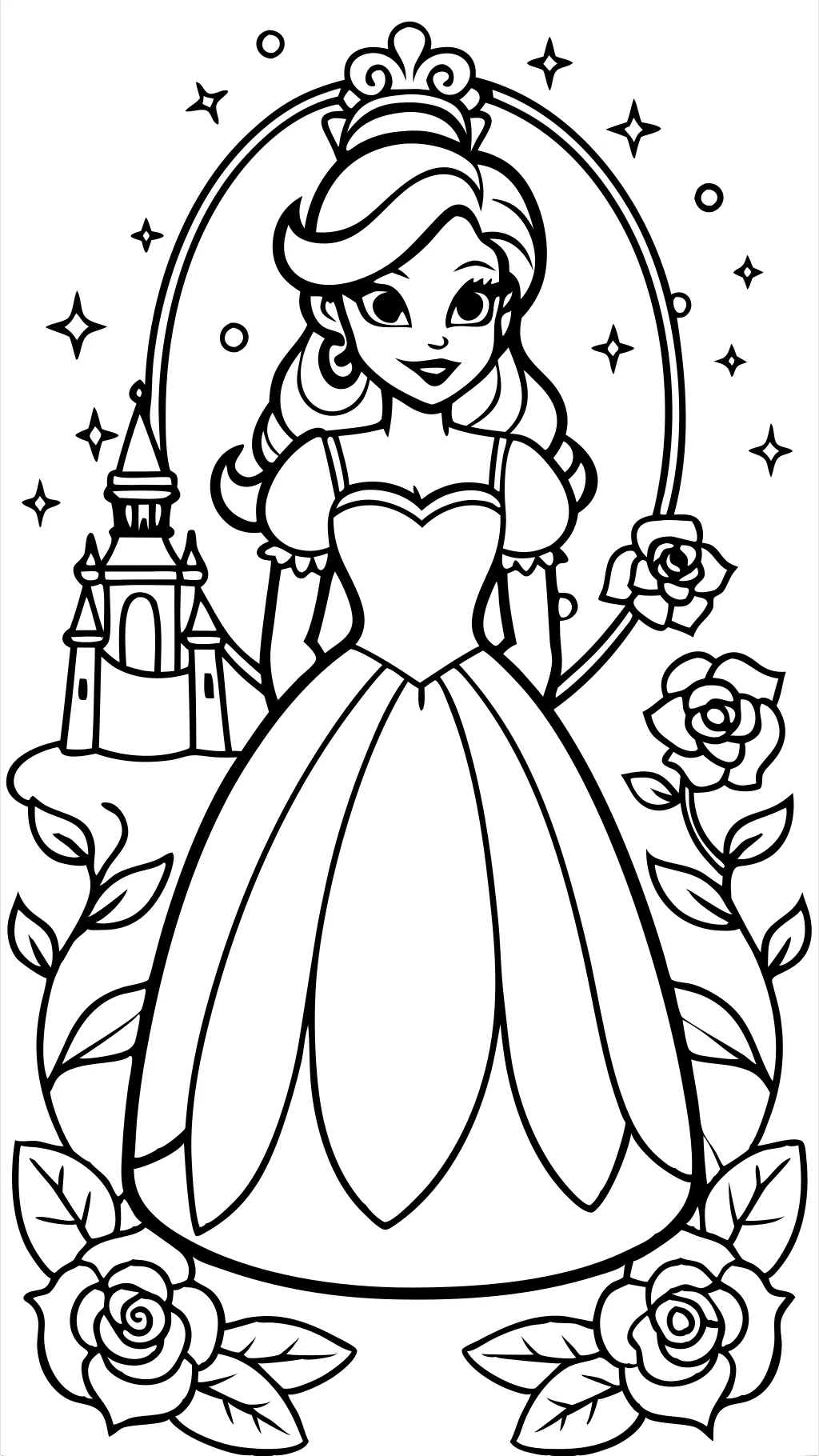 coloring pages belle